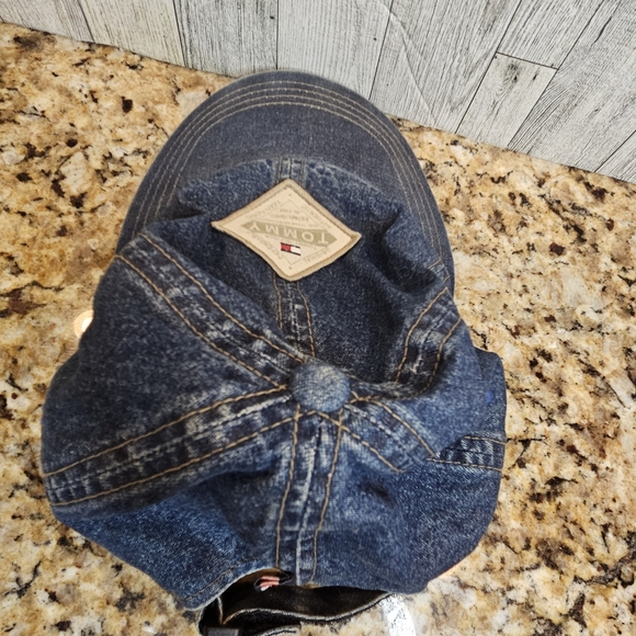 Tommy Hilfiger Jeans Denim Blue Hat Cap Vintage Strap Back - Picture 7 of 13